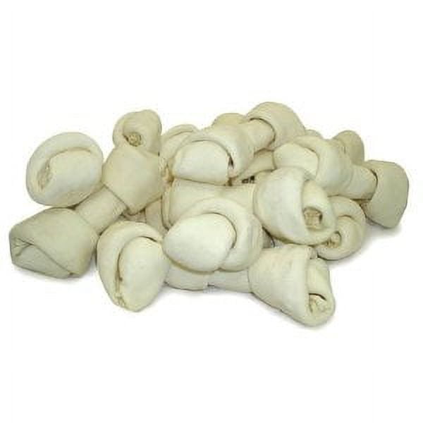 HDP Premium Natural Rawhide Bones 4 5 Size Pack of 50 Walmart