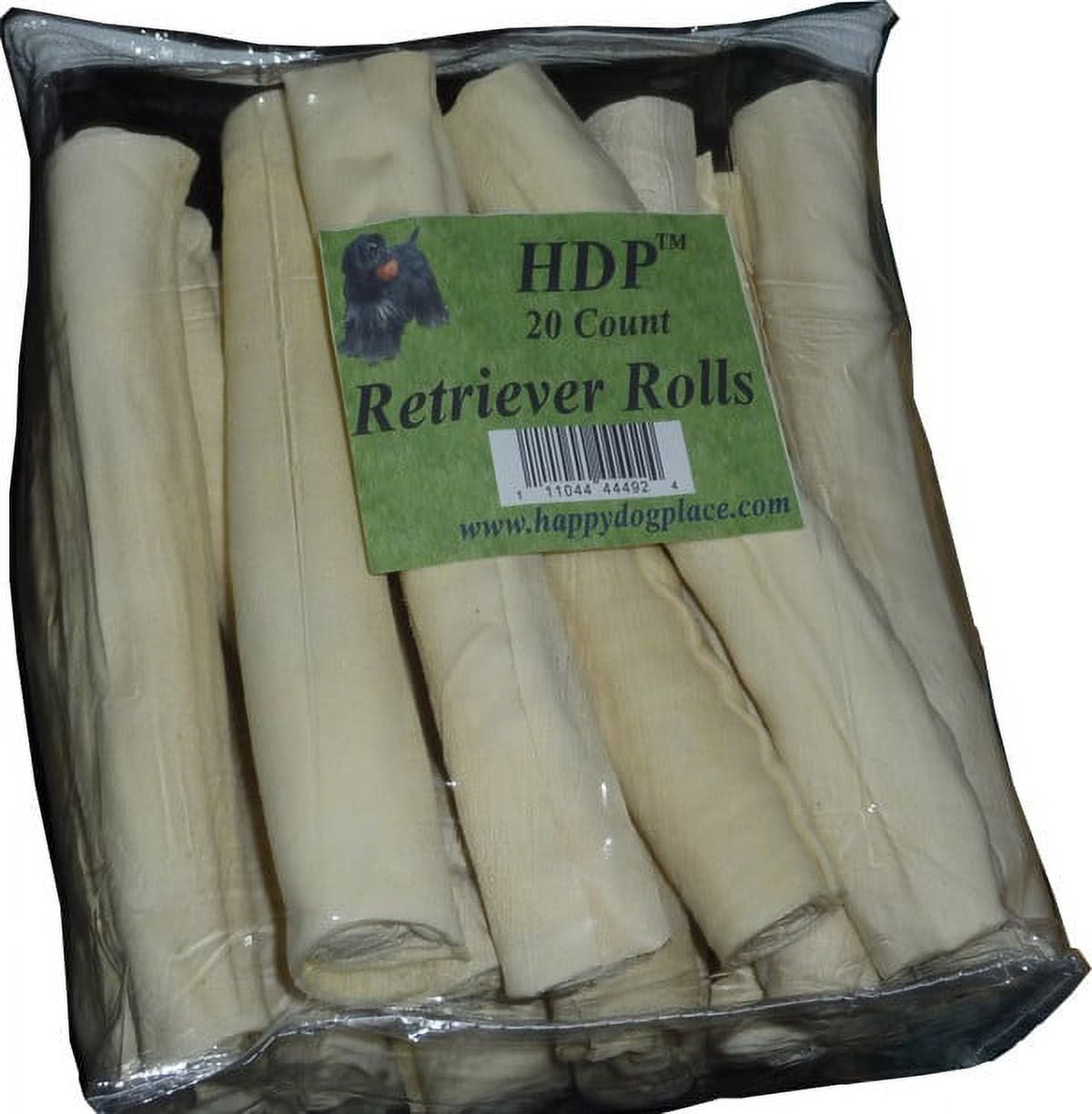 HDP Retriever Rolls Rawhide 9"10" Size Pack of 20