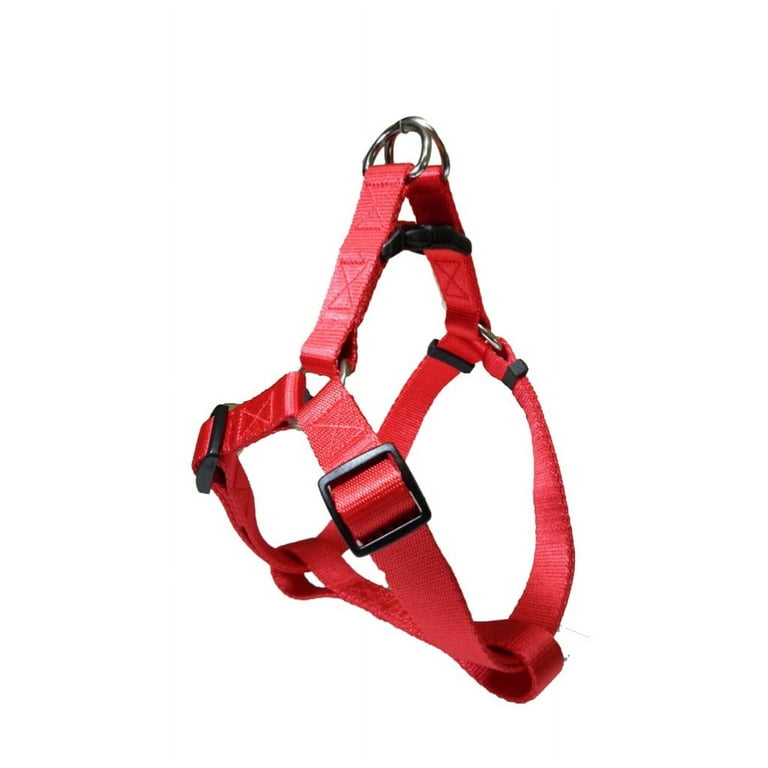 HDP STEP IN Dog Pet Harness 2 in one Walk Adjustable car travel harness Size Medium Color Red