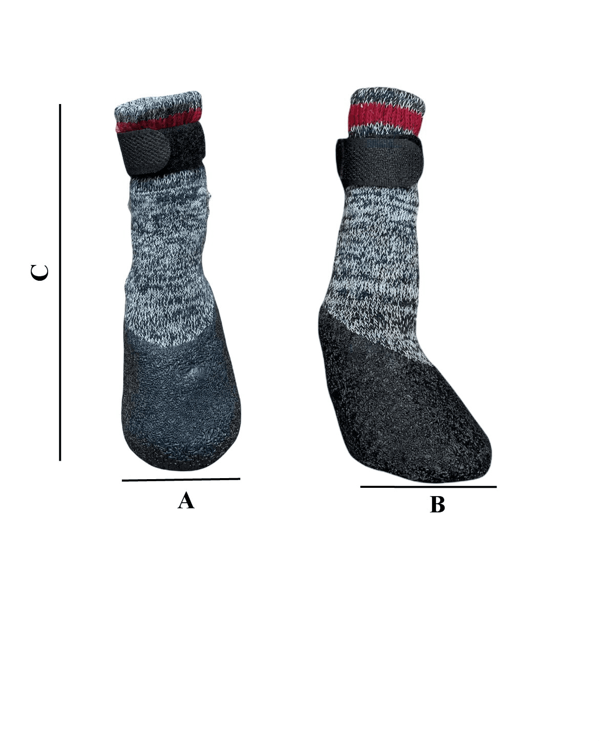 HDP Waterproof rubberized Street Socks With VELCRO Strap boots Set of 4 ...