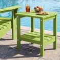 thumbnail image 1 of FUNDAZE HDPE 2-Layer End Table for Living Room, Outdoor Side Table, Patio Small End Table, Apple Green, 1 of 12