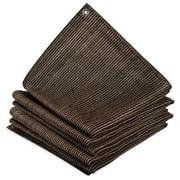 HDPE 90% Sun Block Shade Cloth Garden Netting Fabric 6'x16', Mocha
