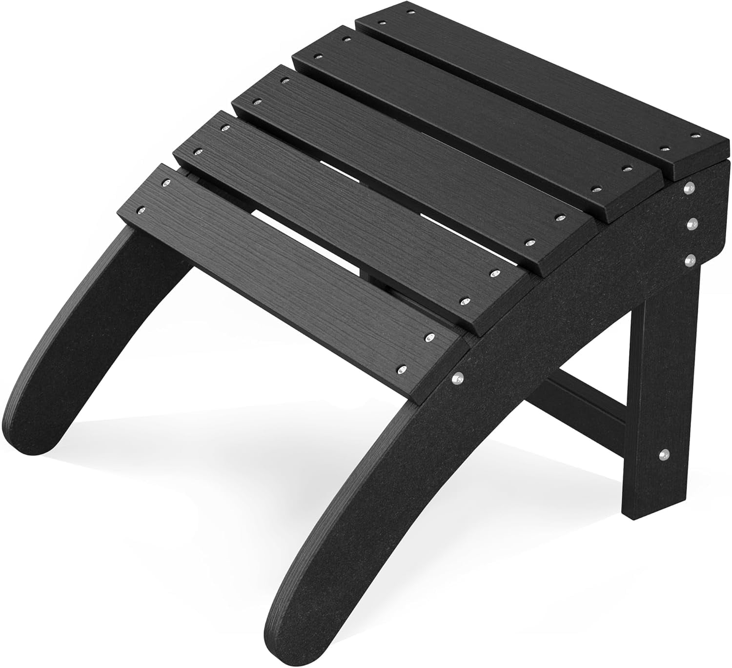 HDPE Adirondack Ottoman Foot Rest for Adirondack Chair, Weather Resistant Resin Outdoor Patio Footstool for Porch, Pool, Backyard