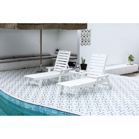 HDPE Chaise - Weather Resistant - Casual Outdoor - Durable for Long-Term Use