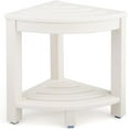 HDPE Corner Shower Stool,Shower Bench Seat with Storage Shelf for