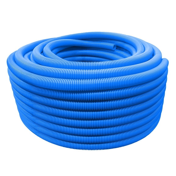 HDPE Corrugated Pre-Sleeved PEX-A tubing 3/4x 300 Ft. Insulated Pex Pipe for Commercial and Residential Applications, Pex Tubing Corrugated Sleeve Cover for Hot and Cold Water, Blue
