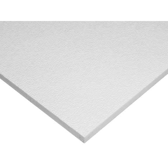 HDPE (High Density Polyethylene) Plastic Sheet 1" x 24 x 24" Natural Textured