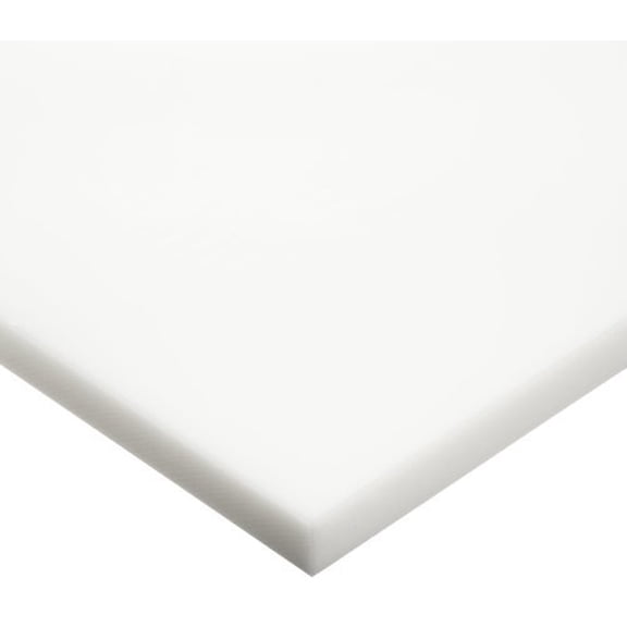 HDPE (High Density Polyethylene) Sheet Opaque White 1/4" Thickness, 24" Width, 48" Length$$Building Supply