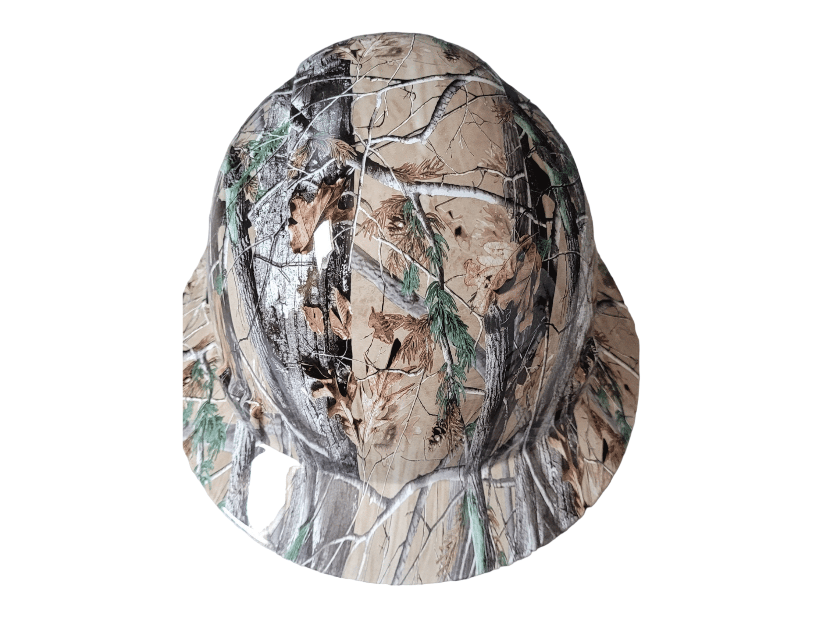 HDPE Hydro Dipped Camouflage Full Brim Hard Hat with Fas-trac Suspension