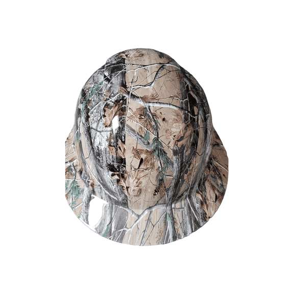HDPE Hydro Dipped Camouflage Full Brim Hard Hat with Fas-trac Suspension