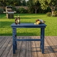 thumbnail image 1 of Innovaze HDPE Outdoor Bar height Table, Weather Resistant, for Patio, Poolside, Garden, Yard, Balcony (Navy Blue), 1 of 5