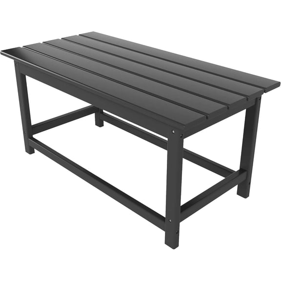 HDPE Outdoor Poly Adirondack Coffee Table, Gray