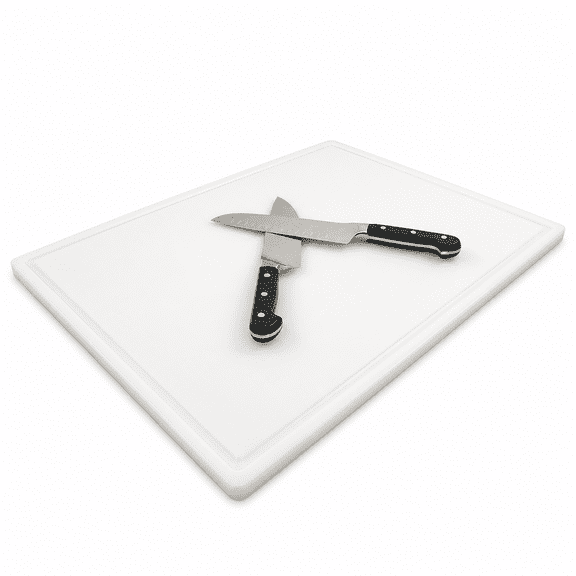 HDPE Plastic Board 18"L x 12"W x 0.51"Thick Food Service Carving