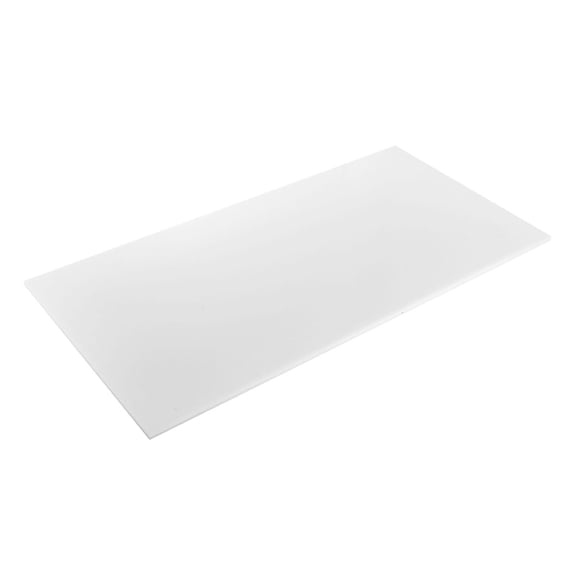 HDPE Plastic Sheet 24x48 Inch, 1/2 Inch Thick - High Density Polyethylene Board for DIY Projects, Industrial Use, Cutting, White (1 Pack)