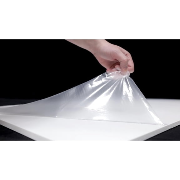 HDPE Plastic Sheet High Density Polyethylene, White with Scratch Protection (3 sizes)