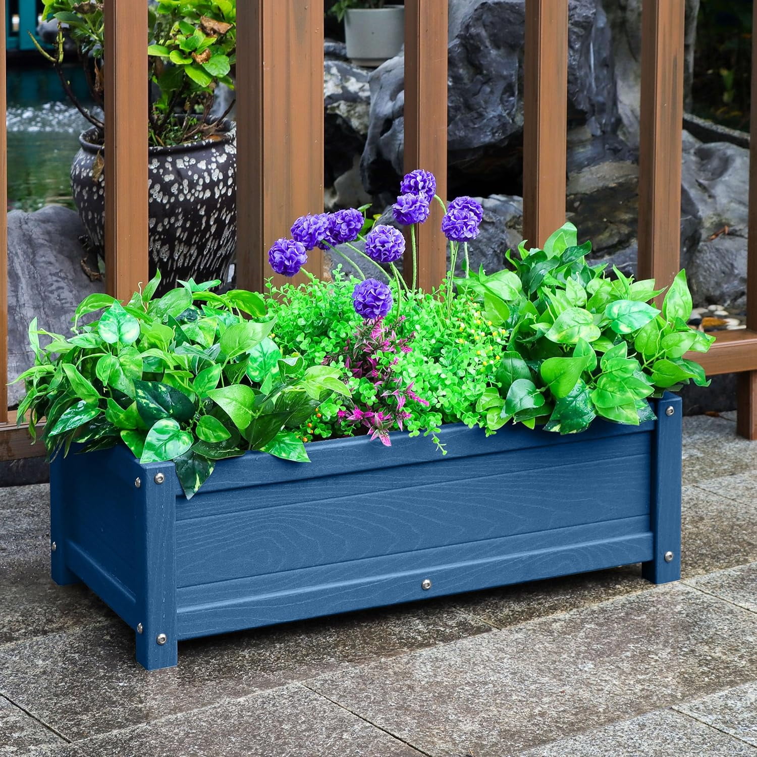 HDPE Raised Planter Box Outdoor,Rot-Resistant and Non-Cracking,Raised ...