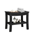 thumbnail image 1 of HDPE Shower Bench with Storage Shelf - Waterproof Bathroom Stool for Elderly & Spa, Non-Slip Shower Seat Chair for Bathtub, Indoor/Outdoor Use (Space-Saving, No Maintenance Required), 1 of 7