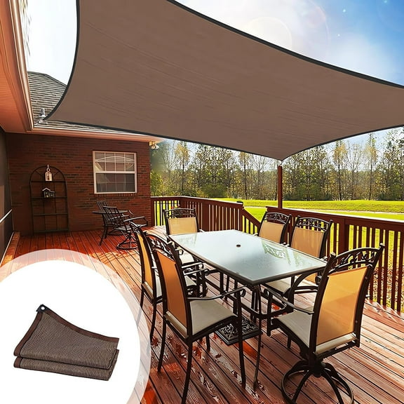 HDPE Sunshade Mesh Net 95% UV Block Heavy Duty Shade Cloth for Patio, Balcony, Car Windshield, Outdoor Canopy Sun Blocker with Reinforced Edges, Corrosion-Resistant Grommets for Garden, Courtyard