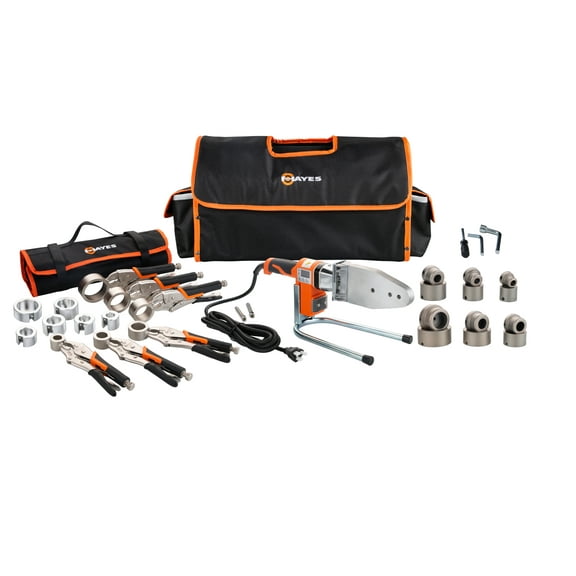 HDPE thermoplastic pipe fusion socket welder complete Kit (2 in.)