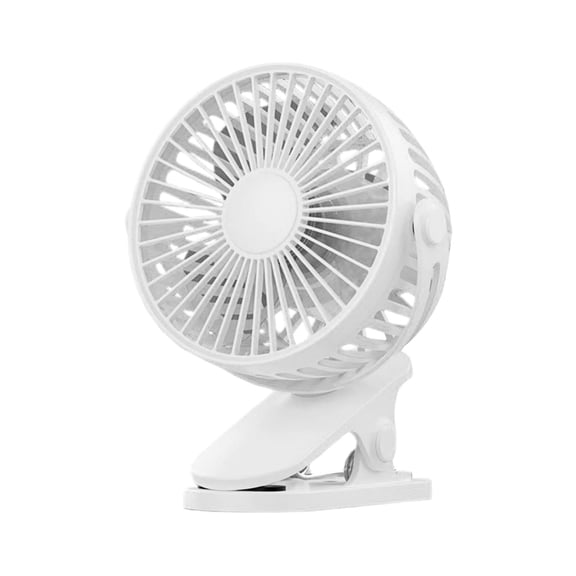HDPPNQ Portable Clip on Fan, 360° Rotate Battery Operated Fan, 3 Speed Quiet Mini Personal Desk Fan, USB Rechargeable Clooing Fan for Outdoor Camping Golf Cart Home Office, A