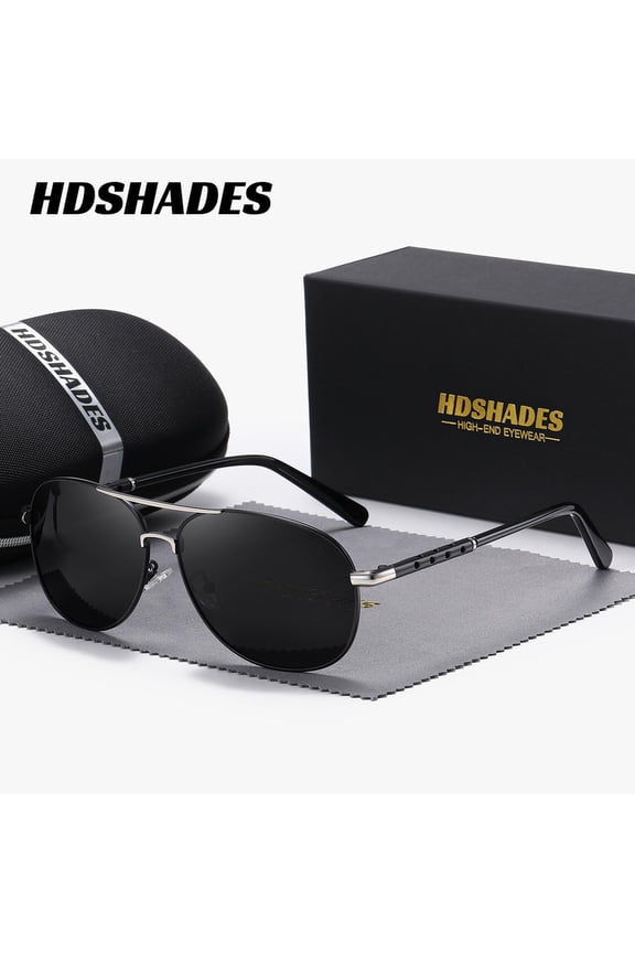 HDSHADES Unisex Retro Versatile Full Frame Sunglasses Camping Sport Polarized Frog Frame Sunglasses