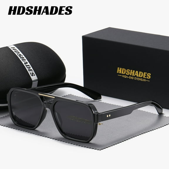 HDSHADES Unisex refined functional full-frame sunglasses Square frame off-road cycling Sunglasses UV400