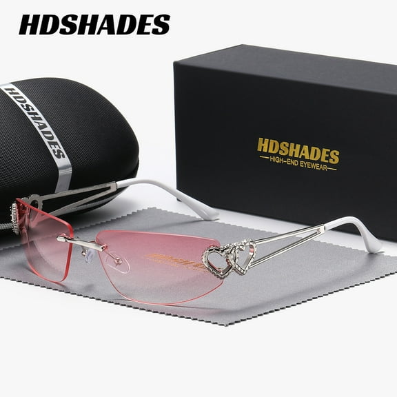 HDSHADES exquisite elegant full-frame sunglasses Square frame picnic cycling Sunglasses UV400