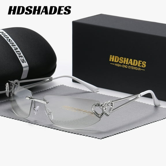 HDSHADES exquisite elegant full-frame sunglasses Square frame picnic cycling Sunglasses UV400