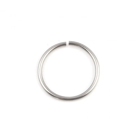 HDSupplies 100 Pieces - 304 Stainless Steel Jump Rings - 16mm - 17 Gauge (1.2mm Thickness)