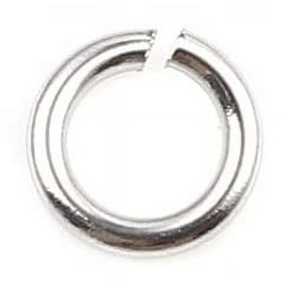 HDSupplies 100 Pieces - 304 Stainless Steel Jump Rings - 4mm - 21 Gauge (0.7mm Thickness)