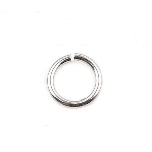 HDSupplies 100 Pieces - 304 Stainless Steel Jump Rings - 5mm - 21 Gauge (0.7mm Thickness)
