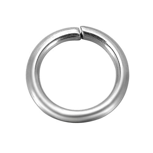 HDSupplies 500 Pieces - 304 Stainless Steel Jump Rings - 8mm - 18 Gauge (1mm Thickness)