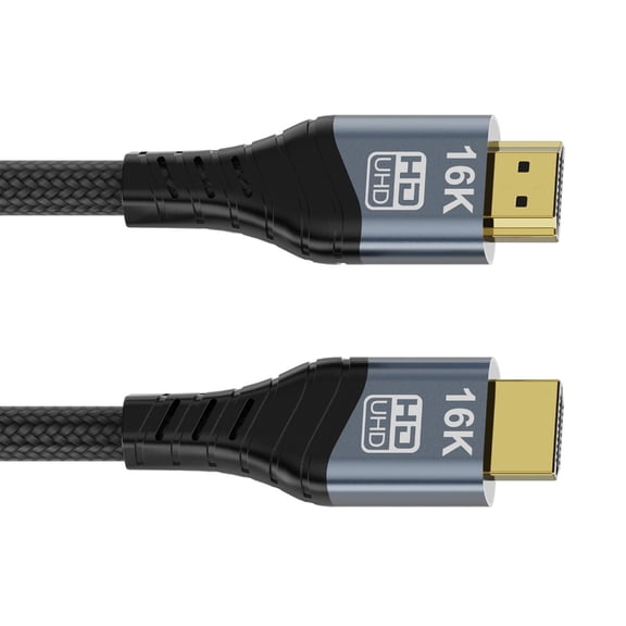 HDTV 2.2 Cable 16K@60Hz Male to Male Video Display Cable for HDTV Laptop Projectors Computer Gaming Consoles