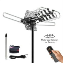 HDTV Antenna 1080P Outdoor Amplified UHF VHF 150 Miles With Telescoping Pole