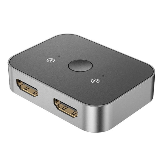 HDTV Bi-Direction Splitter Switcher 8K Switcher 1x2/2x1 Adapter Switcher 2 In 1 Out/1 In 2 Out for Game Consoles