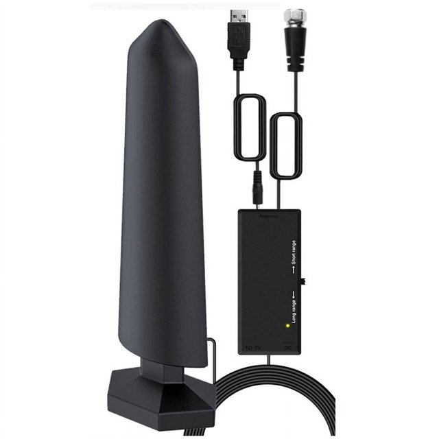 HDTV Indoor/Outdoor Digital TV Antenna with Amplifier Signal Booster