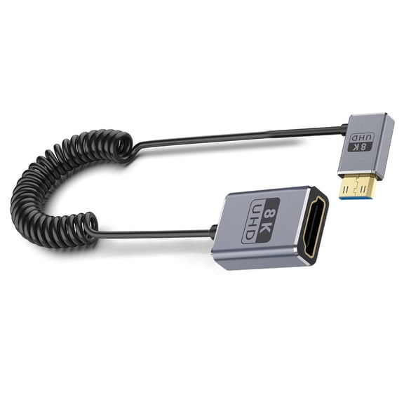 HDTV Mini to A Female Cable for 8K 4K High Resolution Video Output