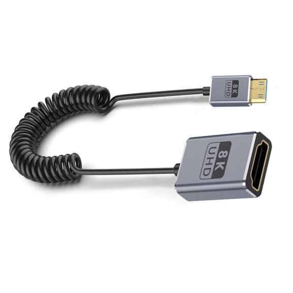 HDTV Mini to A Female Cable for 8K 4K High Resolution Video Output