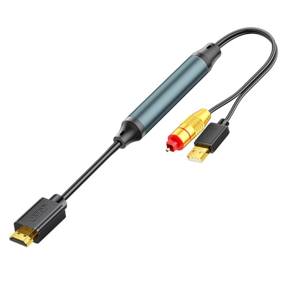 Easy Plugs Play HDTV RCAs Composite Fiber Opticals Cable 1.5m Long Lasting PVC Construction for Quick arrange in Entertainment Systems