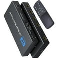 thumbnail image 1 of HDTV Signal Switcher 4 Input 1 Output with Remote 1080P 60Hz to 4K 30Hz Resolution HDTV 4x1 Multi-viewer, 1 of 11
