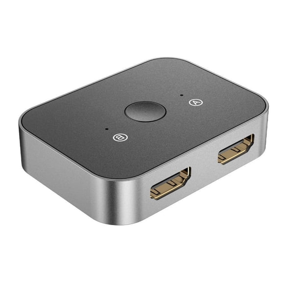 HDTV Splitter 1 in 2 Out/2 In 1 Out 8K@60Hz HDTV Splitter Adapter Work with Laptop for 2 Monitors Show Same Screen