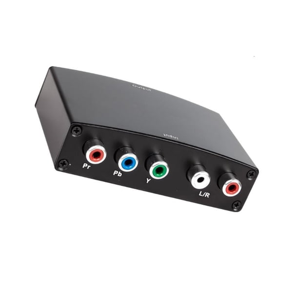 HDTV To Component Video Sound Converter Support 480P 720P 1080i Input Component