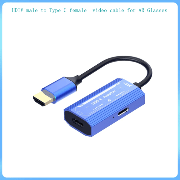HDTV male to Type C female  video cable for AR Glassesprojector monitor