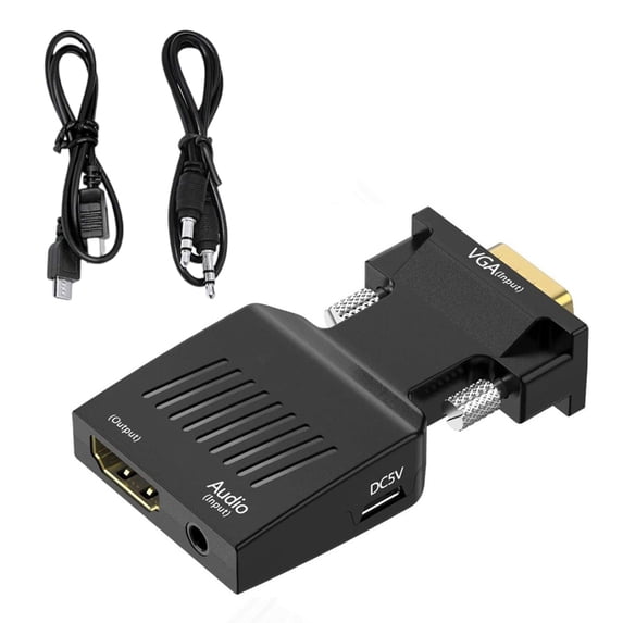 HDTV to VGA Adapter Converters Output Computer Set Top Box Connector Dongle