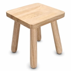 HDUTNGISN Wooden Step Stool for Adults, Small Wooden Stool for for Kitchen Bathroom Livingroom, Square Stool Sitting Stool(Wood)