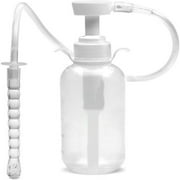 HDUYFYD 300ml Vaginal Douche Cleaner - Anal Douche Vagina Cleaning Kit,3 Nozzle Tips - Reusable Manual Pressure Enemas for Douche,Water Colon Cleansing Gifts for Women(300ml/10.1oz)