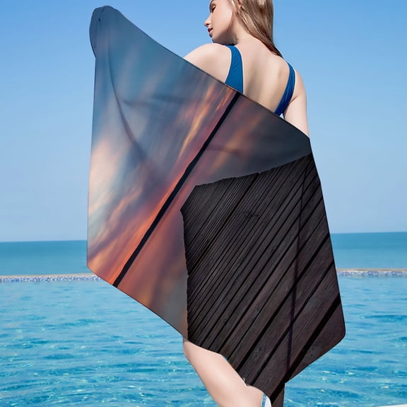 HDWUEN Beach Towels for Adults Microfiber Travel Bathing Swimming Absorbent Fast Drying Women Pool/Beach Essentials Sand Free Beach Blanket