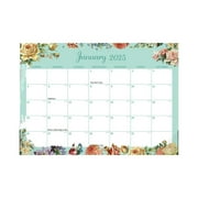 HDWUEN Blank Calendar 2025 18 Month Runs from Jan 2025 - Jun 2026,for Home Office Monthly Planner Floral Calendar,12.6" x 17.7"
