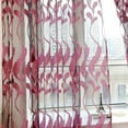 thumbnail image 1 of HDWUEN Leaf Sheer Patterned Curtains 78 Inches Long 2 Pane For Lounge Room Bedroom, Wheat Leaves Semi Sheer Embroidered Curtain Drapes Rod Pocket Floral Sheer Print Curtains, 1 of 5