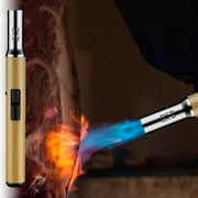 HDWUEN Metal Gas Lighter,Jet Flame Torch Refillable Lighters Butane Torch Lighter for Outdoor BBQ Kitchen Windproof Lighter
